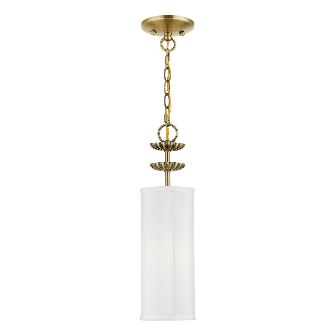 Livex Brookdale 42981-01 Pendant Light - Antique Brass