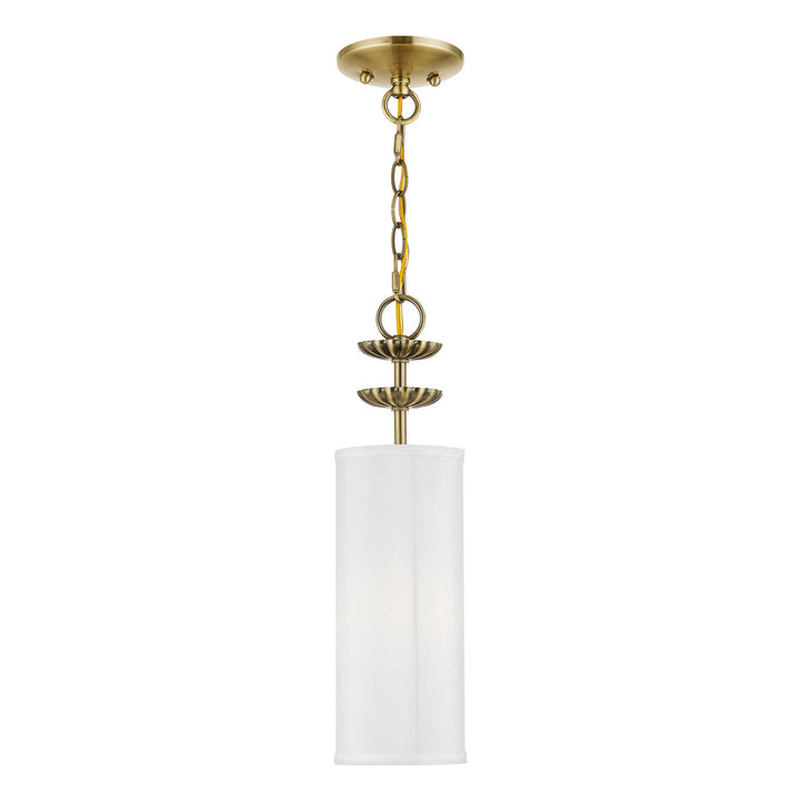 Livex Brookdale 42981-01 Pendant Light - Antique Brass