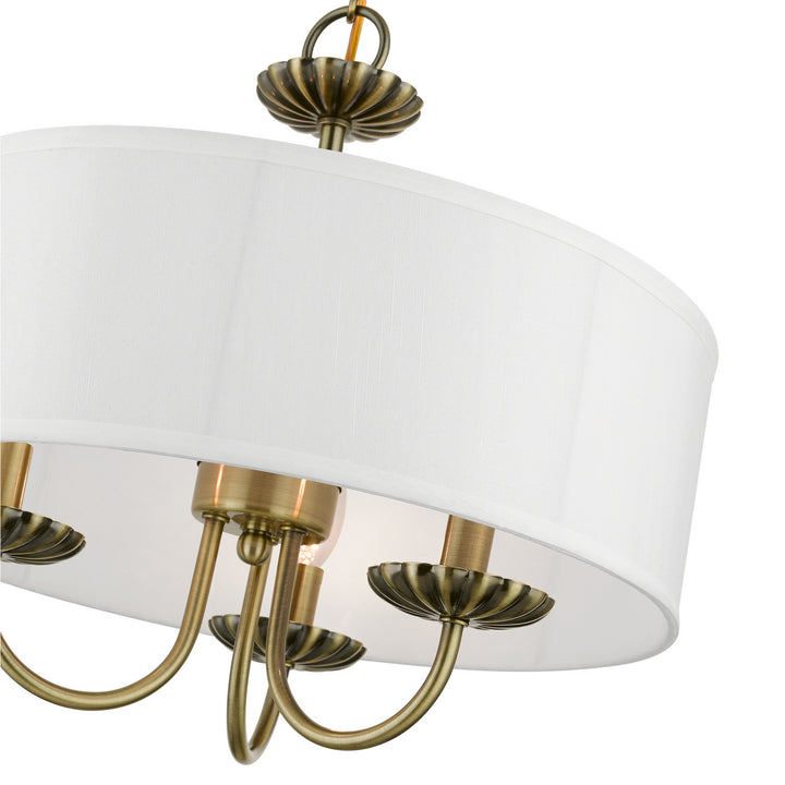 Livex Brookdale 42983-01 Chandelier Light - Antique Brass