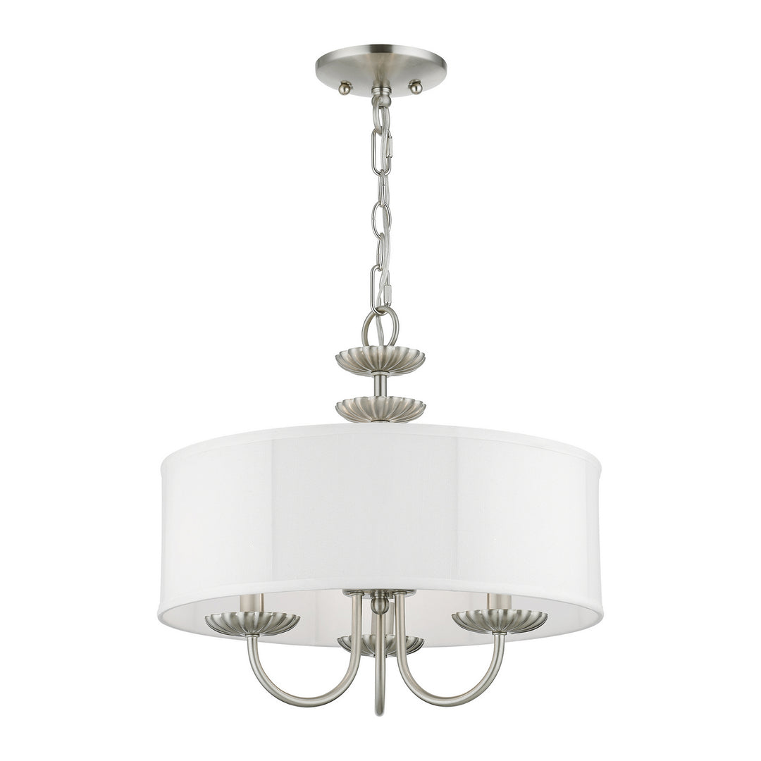 Livex Brookdale 42983-91 Chandelier Light - Brushed Nickel