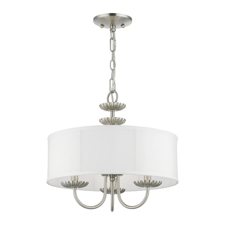 Livex Brookdale 42983-91 Chandelier Light - Brushed Nickel