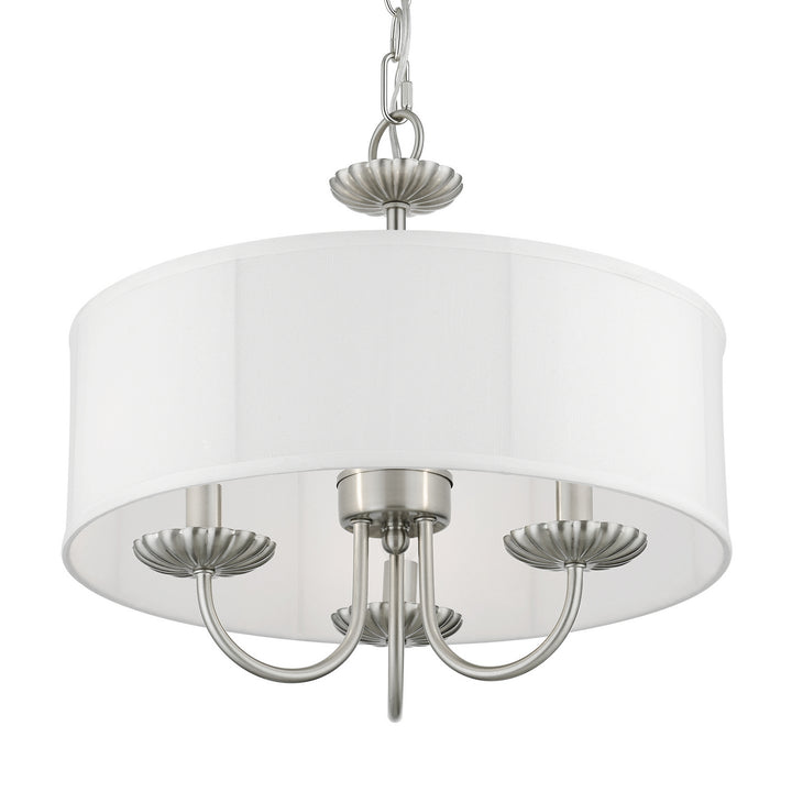 Livex Brookdale 42983-91 Chandelier Light - Brushed Nickel