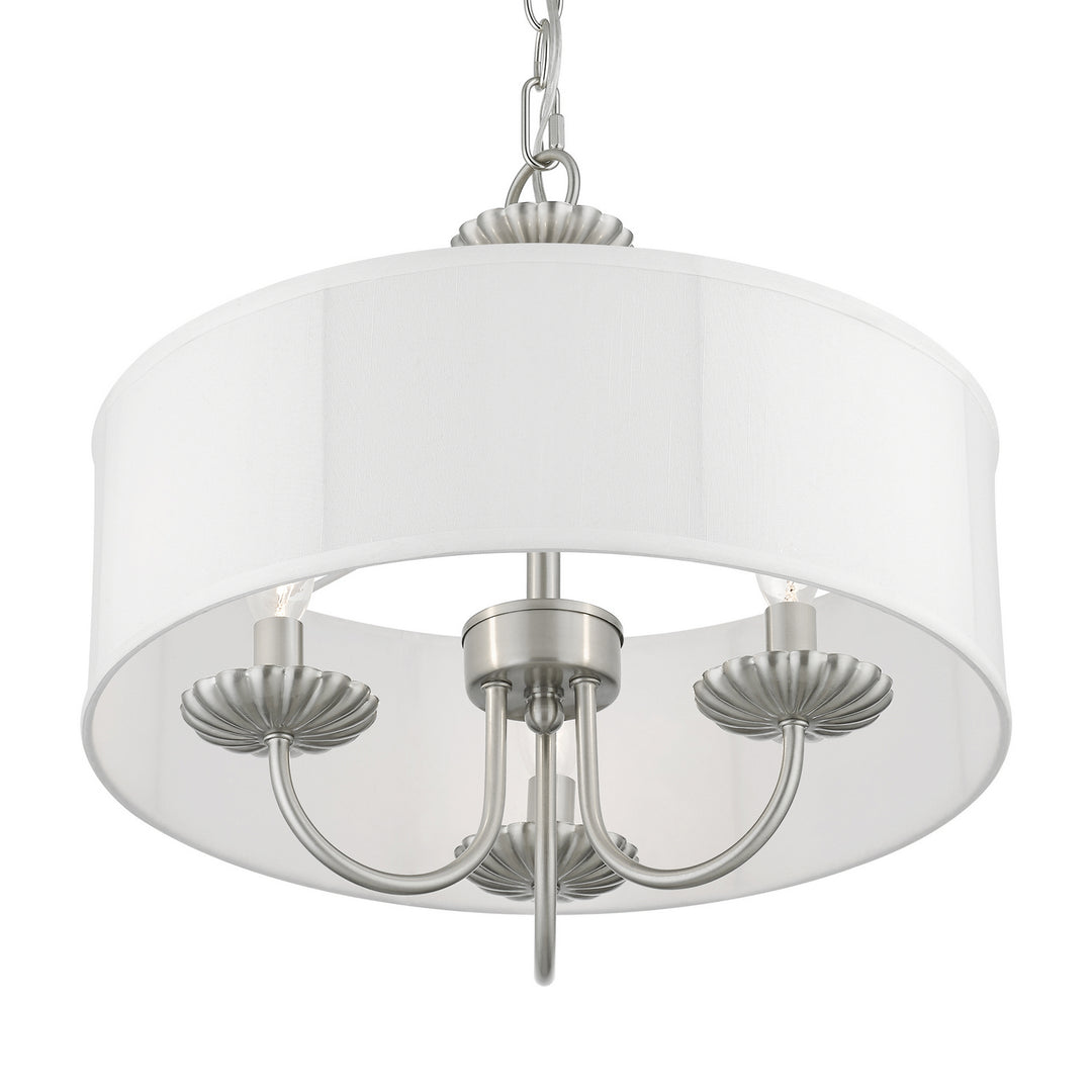 Livex Brookdale 42983-91 Chandelier Light - Brushed Nickel