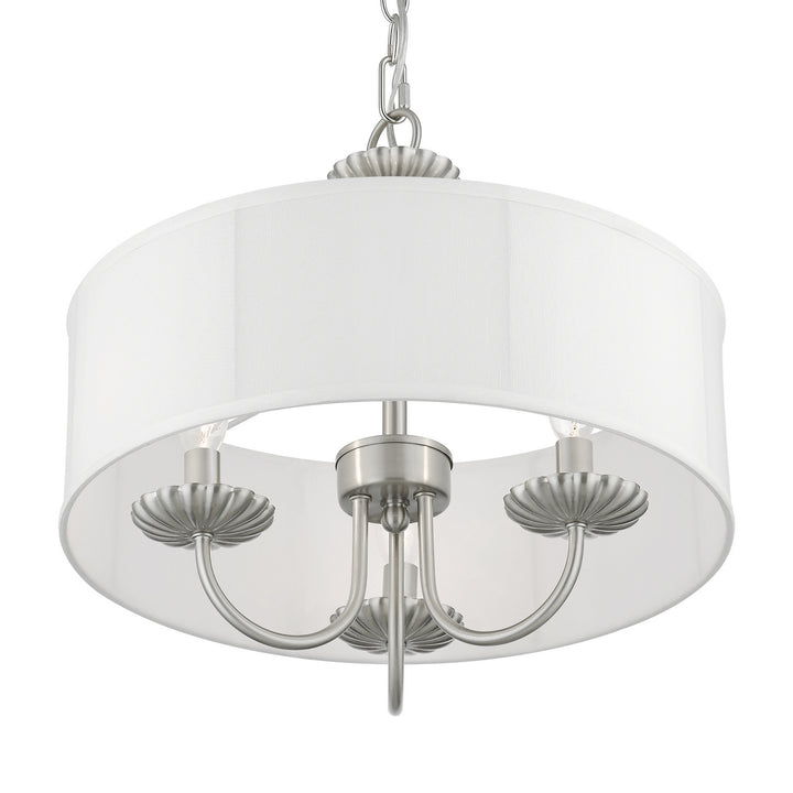 Livex Brookdale 42983-91 Chandelier Light - Brushed Nickel
