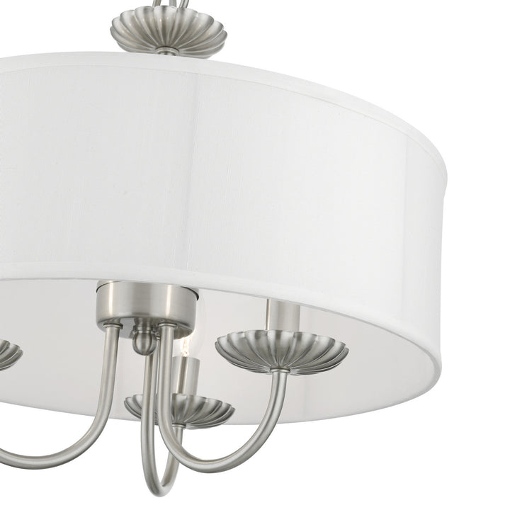 Livex Brookdale 42983-91 Chandelier Light - Brushed Nickel