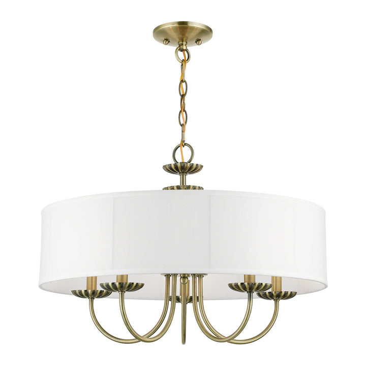 Livex Brookdale 42985-01 Chandelier Light - Antique Brass