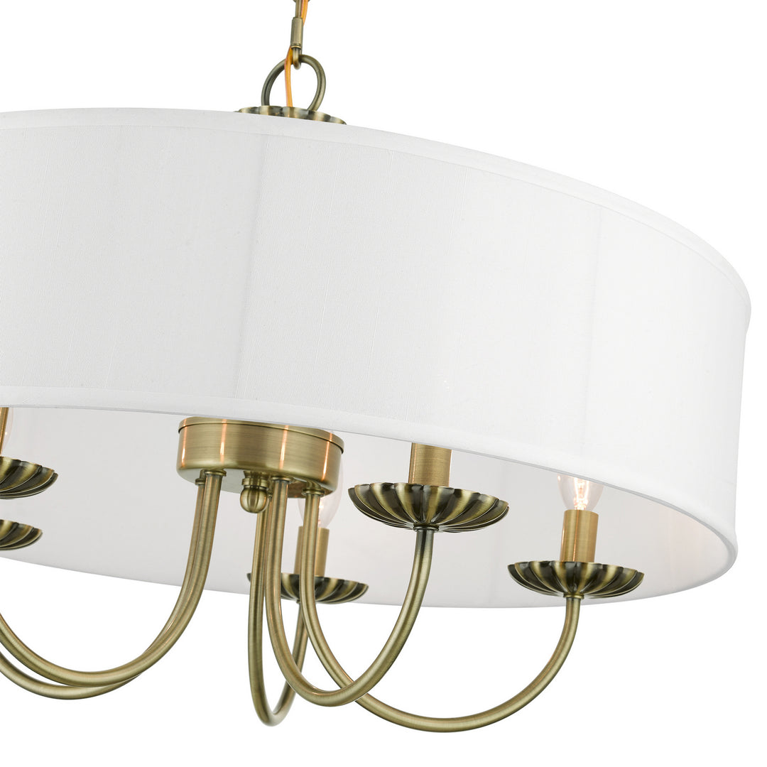 Livex Brookdale 42985-01 Chandelier Light - Antique Brass
