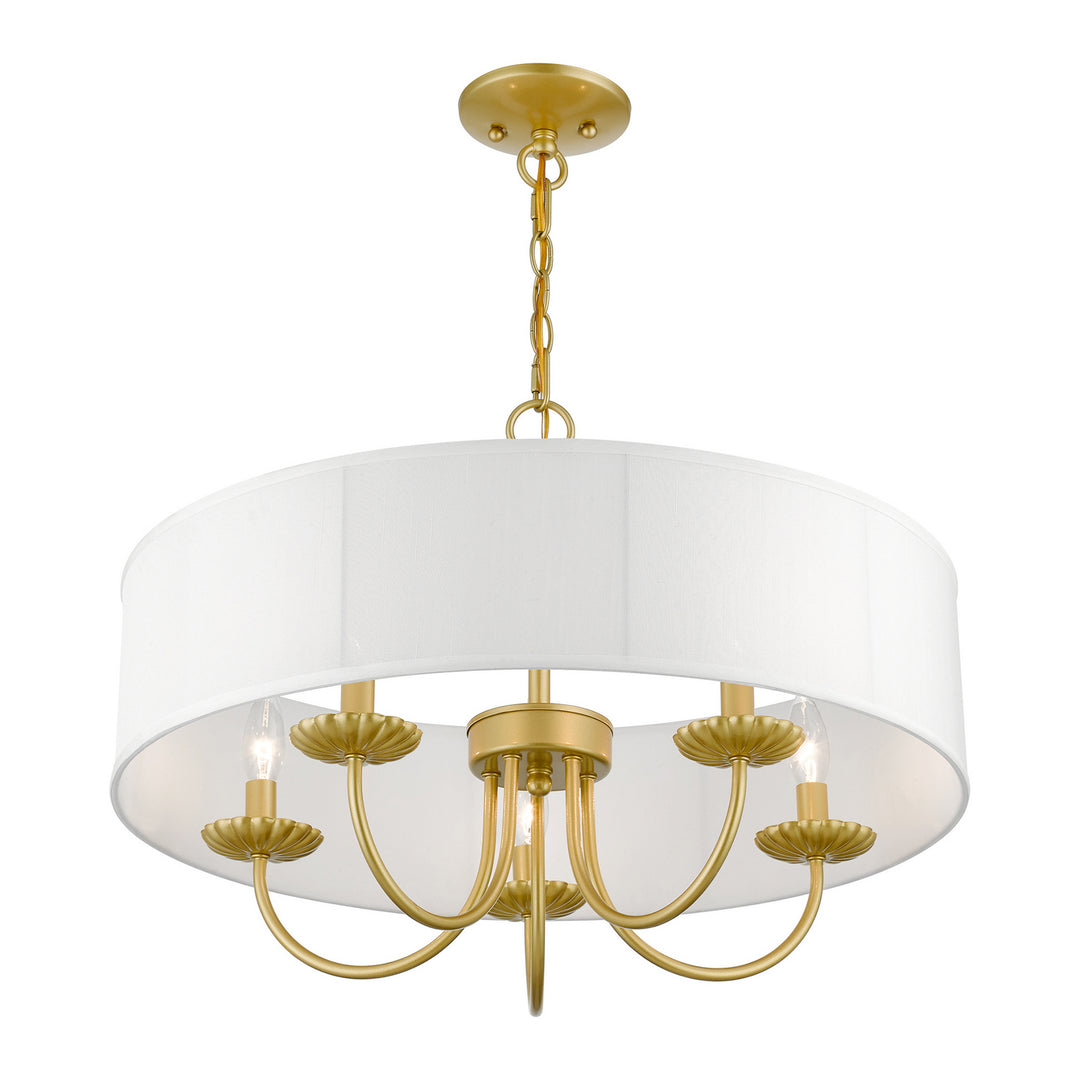 Livex Brookdale 42985-33 Chandelier Light - Soft Gold