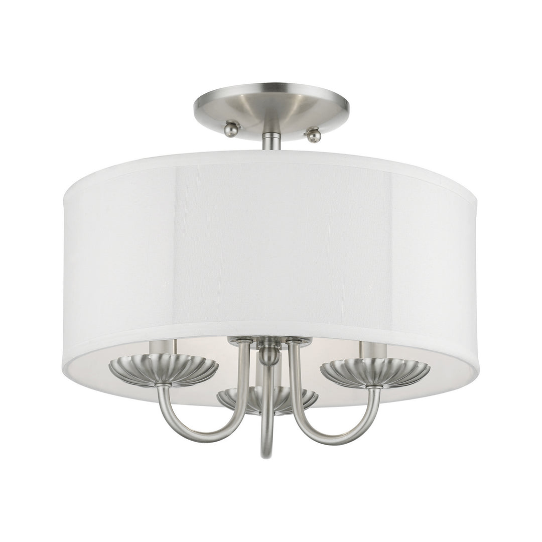 Livex Brookdale 42987-91 Ceiling Light - Brushed Nickel