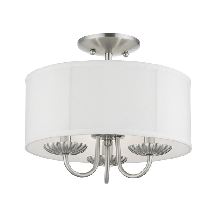 Livex Brookdale 42987-91 Ceiling Light - Brushed Nickel