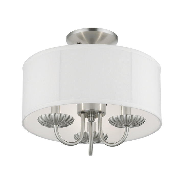 Livex Brookdale 42987-91 Ceiling Light - Brushed Nickel