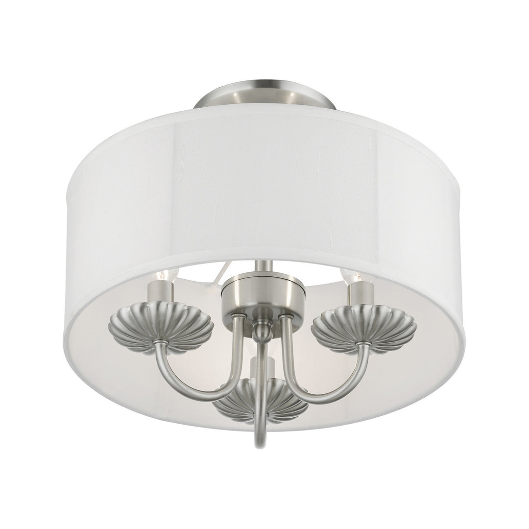 Livex Brookdale 42987-91 Ceiling Light - Brushed Nickel