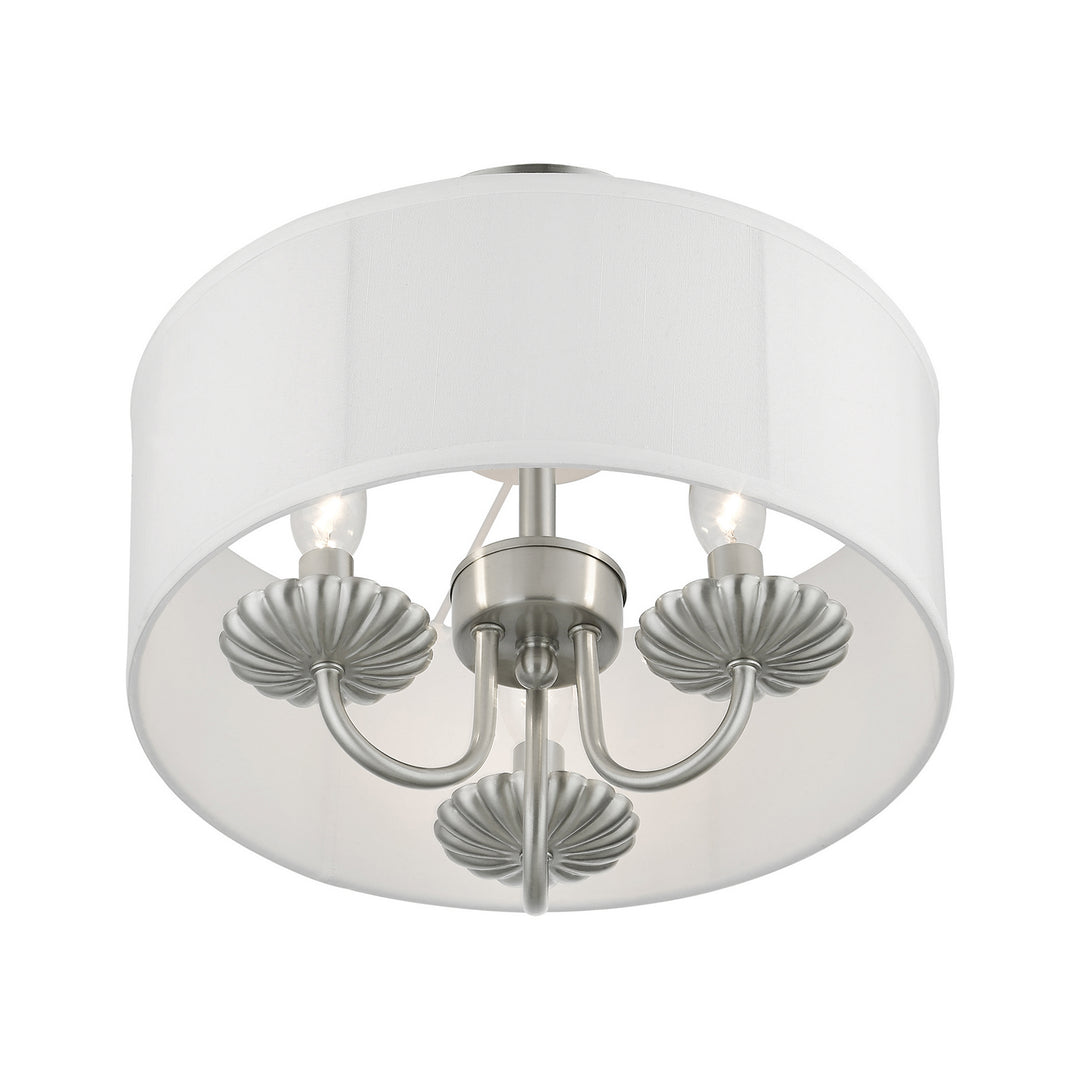 Livex Brookdale 42987-91 Ceiling Light - Brushed Nickel