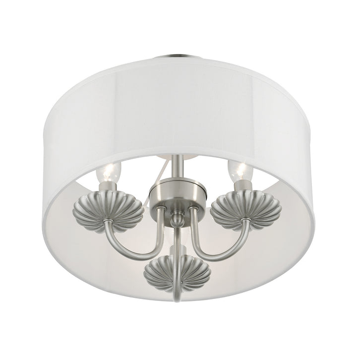 Livex Brookdale 42987-91 Ceiling Light - Brushed Nickel