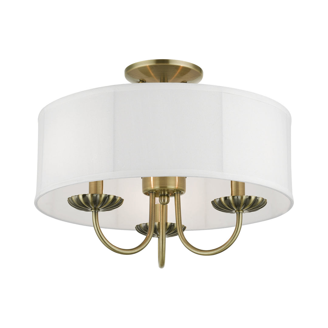 Livex Brookdale 42989-01 Ceiling Light - Antique Brass