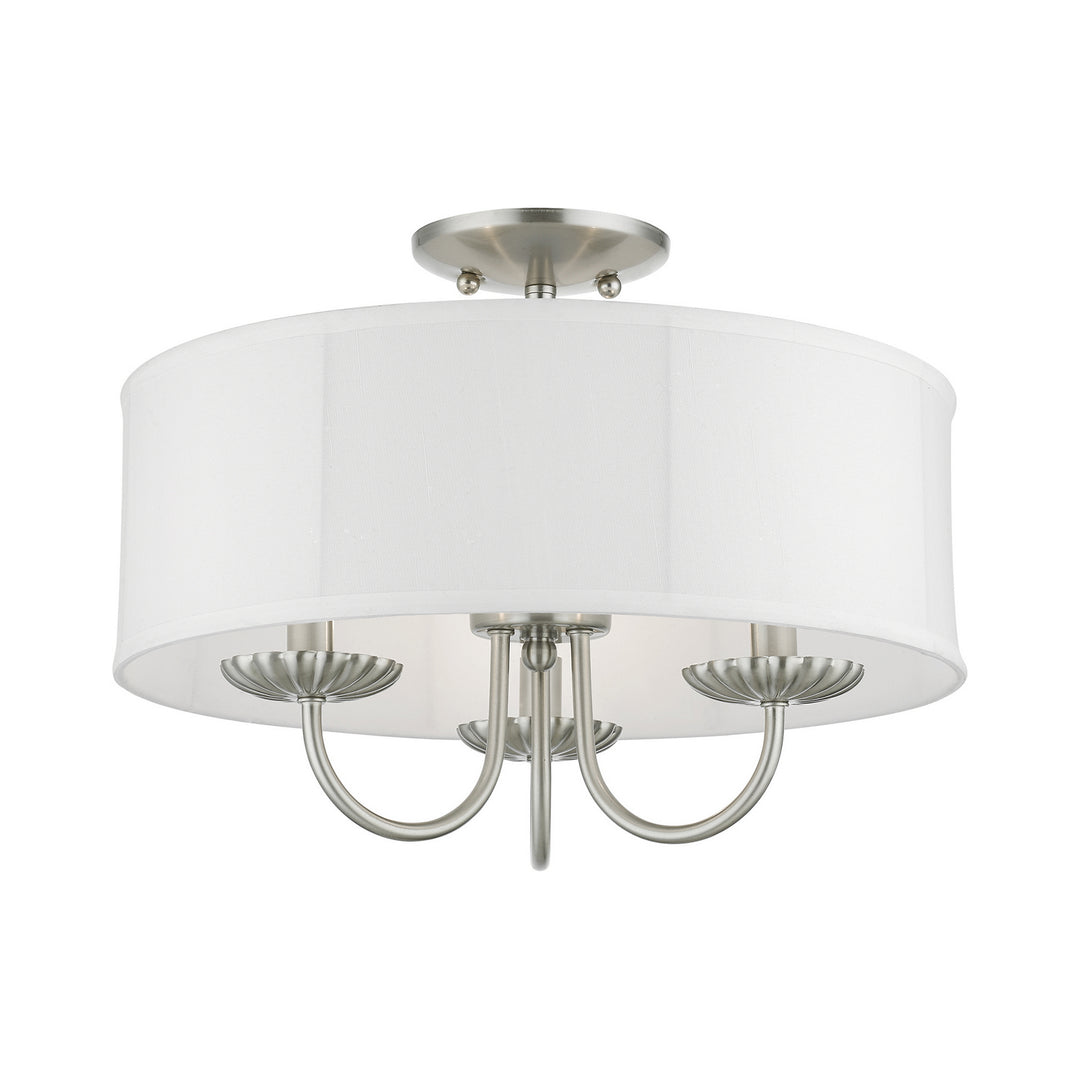 Livex Brookdale 42989-91 Ceiling Light - Brushed Nickel