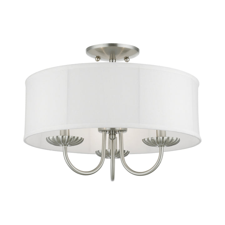 Livex Brookdale 42989-91 Ceiling Light - Brushed Nickel