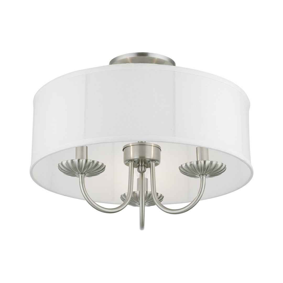 Livex Brookdale 42989-91 Ceiling Light - Brushed Nickel