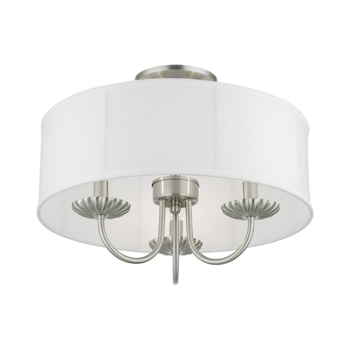 Livex Brookdale 42989-91 Ceiling Light - Brushed Nickel