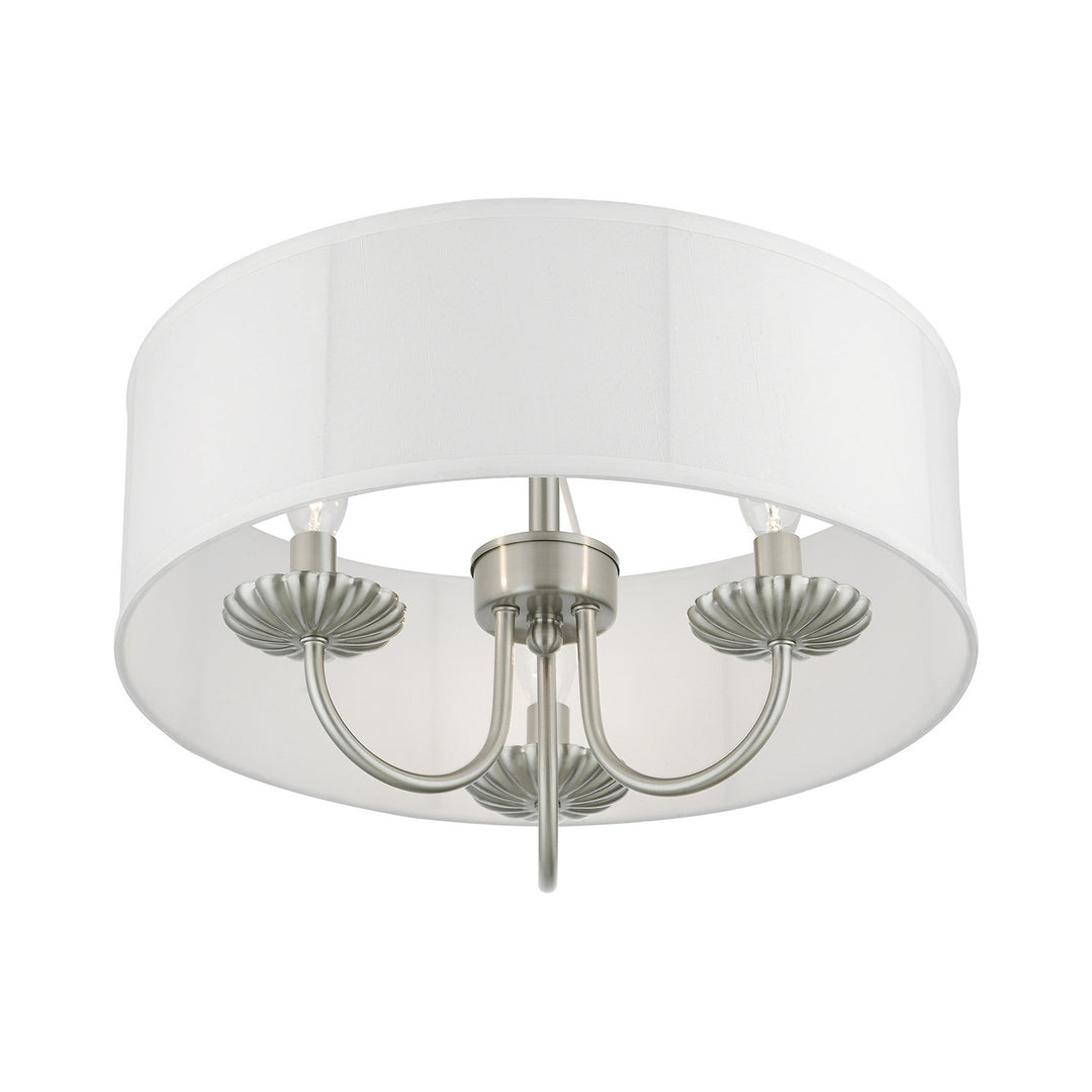 Livex Brookdale 42989-91 Ceiling Light - Brushed Nickel