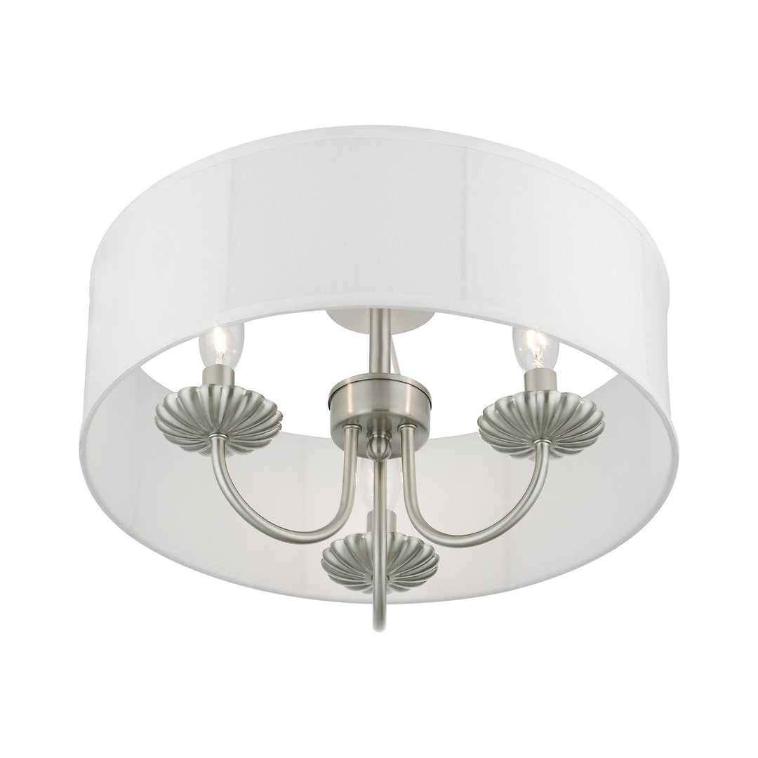 Livex Brookdale 42989-91 Ceiling Light - Brushed Nickel