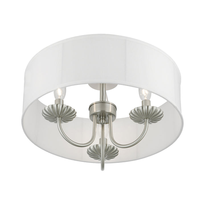 Livex Brookdale 42989-91 Ceiling Light - Brushed Nickel