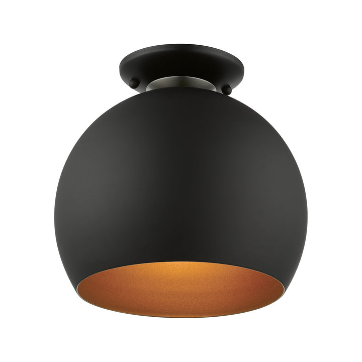 Livex Piedmont 43390-04 Ceiling Light - Black w/ Brushed Nickels