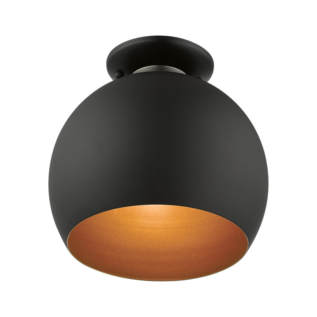 Livex Piedmont 43390-04 Ceiling Light - Black w/ Brushed Nickels