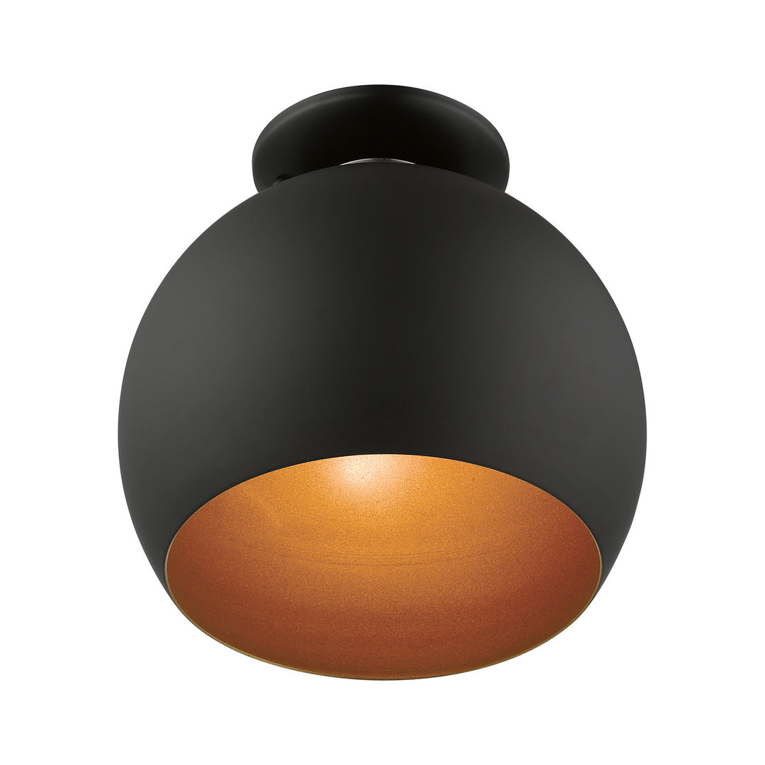 Livex Piedmont 43390-04 Ceiling Light - Black w/ Brushed Nickels