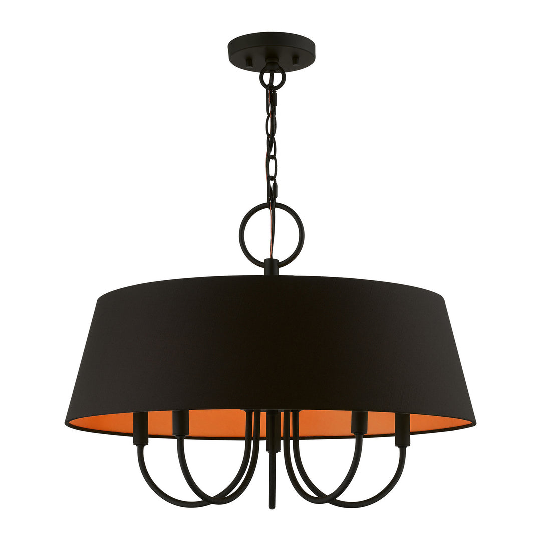 Livex Palma 51355-04 Chandelier Light - Black