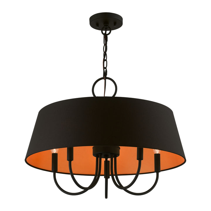 Livex Palma 51355-04 Chandelier Light - Black