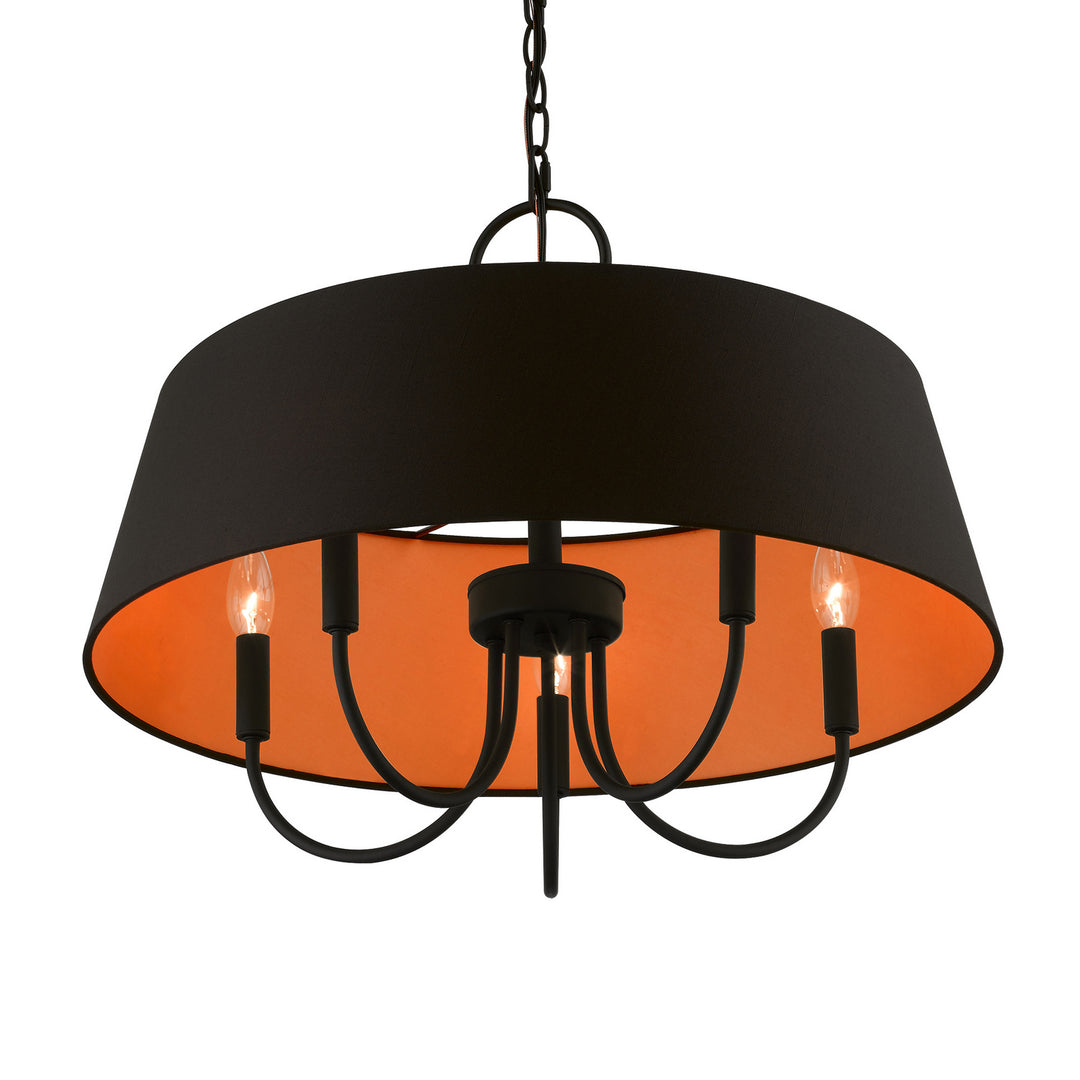 Livex Palma 51355-04 Chandelier Light - Black