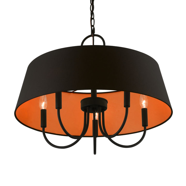 Livex Palma 51355-04 Chandelier Light - Black