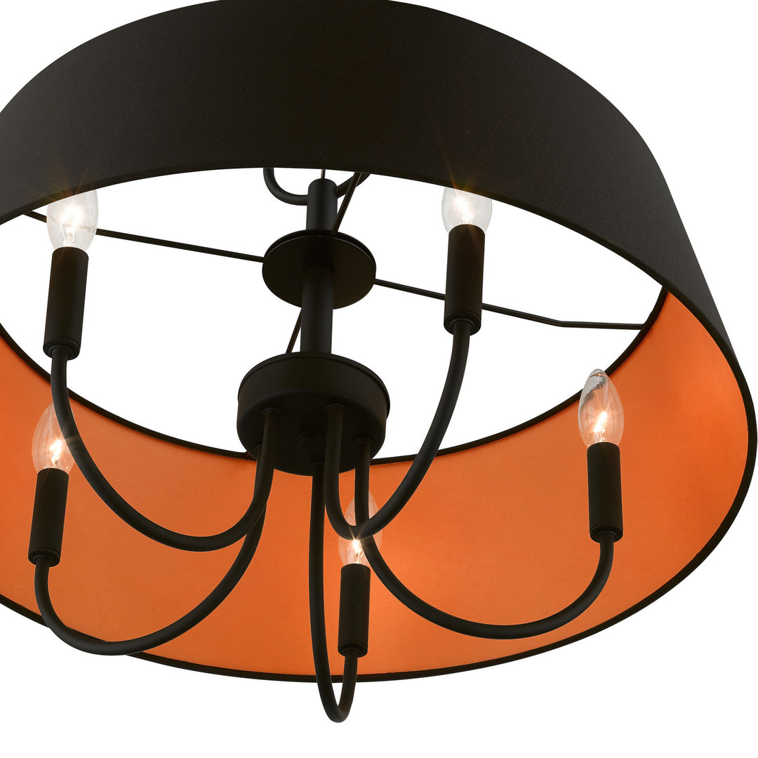 Livex Palma 51355-04 Chandelier Light - Black