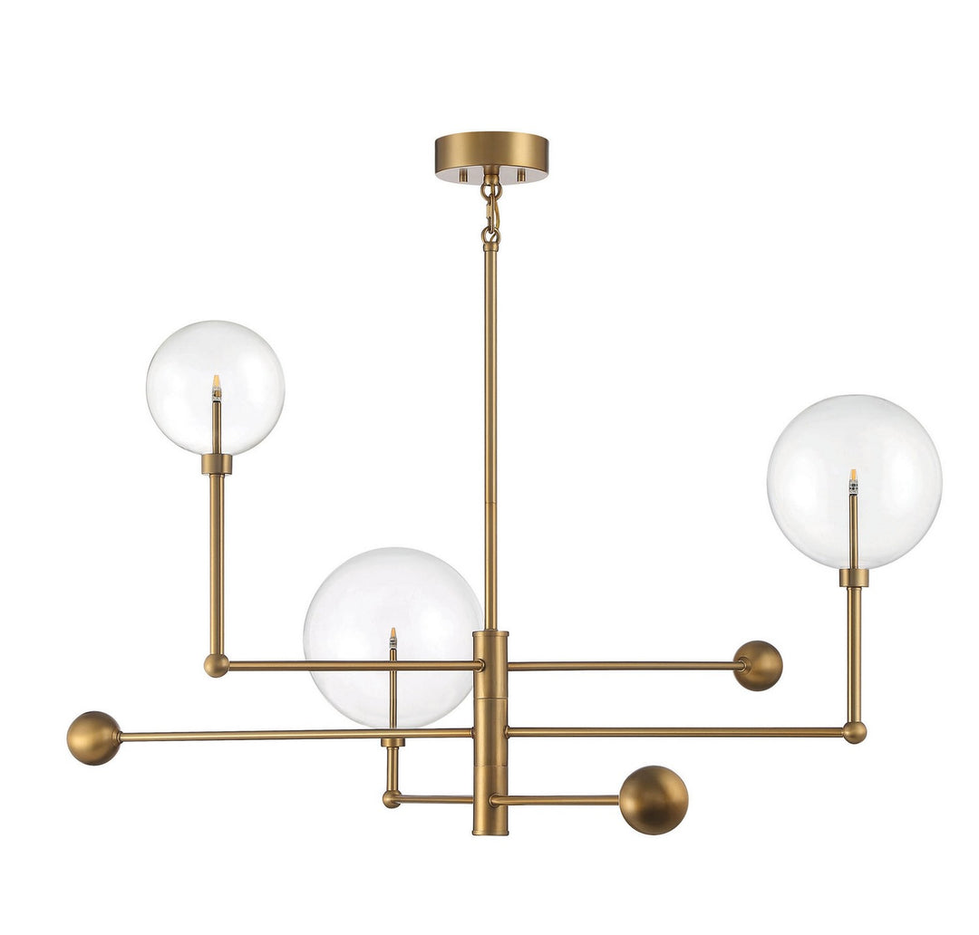 Meridian M100100NB Chandelier Light - Natural Brass