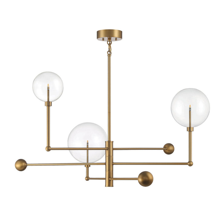 Meridian M100100NB Chandelier Light - Natural Brass