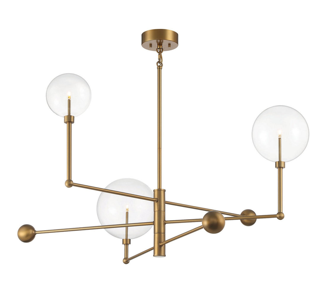 Meridian M100100NB Chandelier Light - Natural Brass