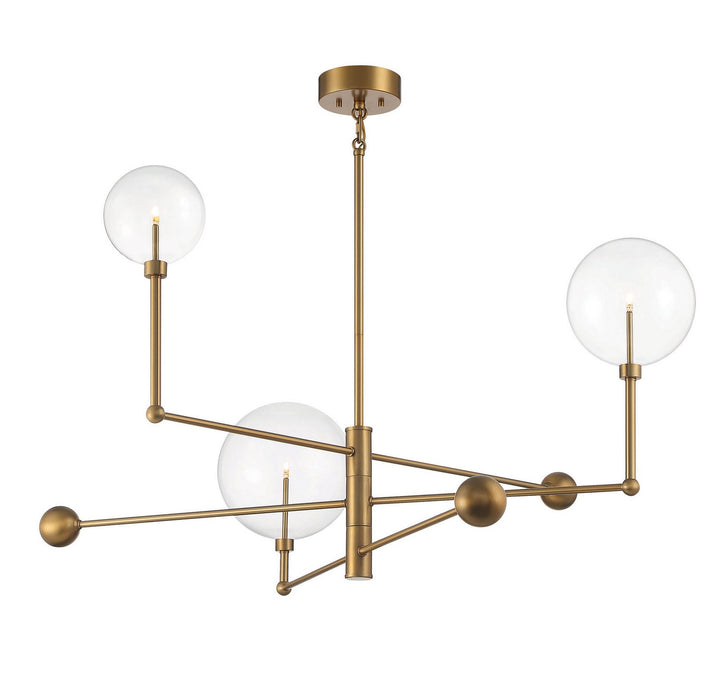 Meridian M100100NB Chandelier Light - Natural Brass