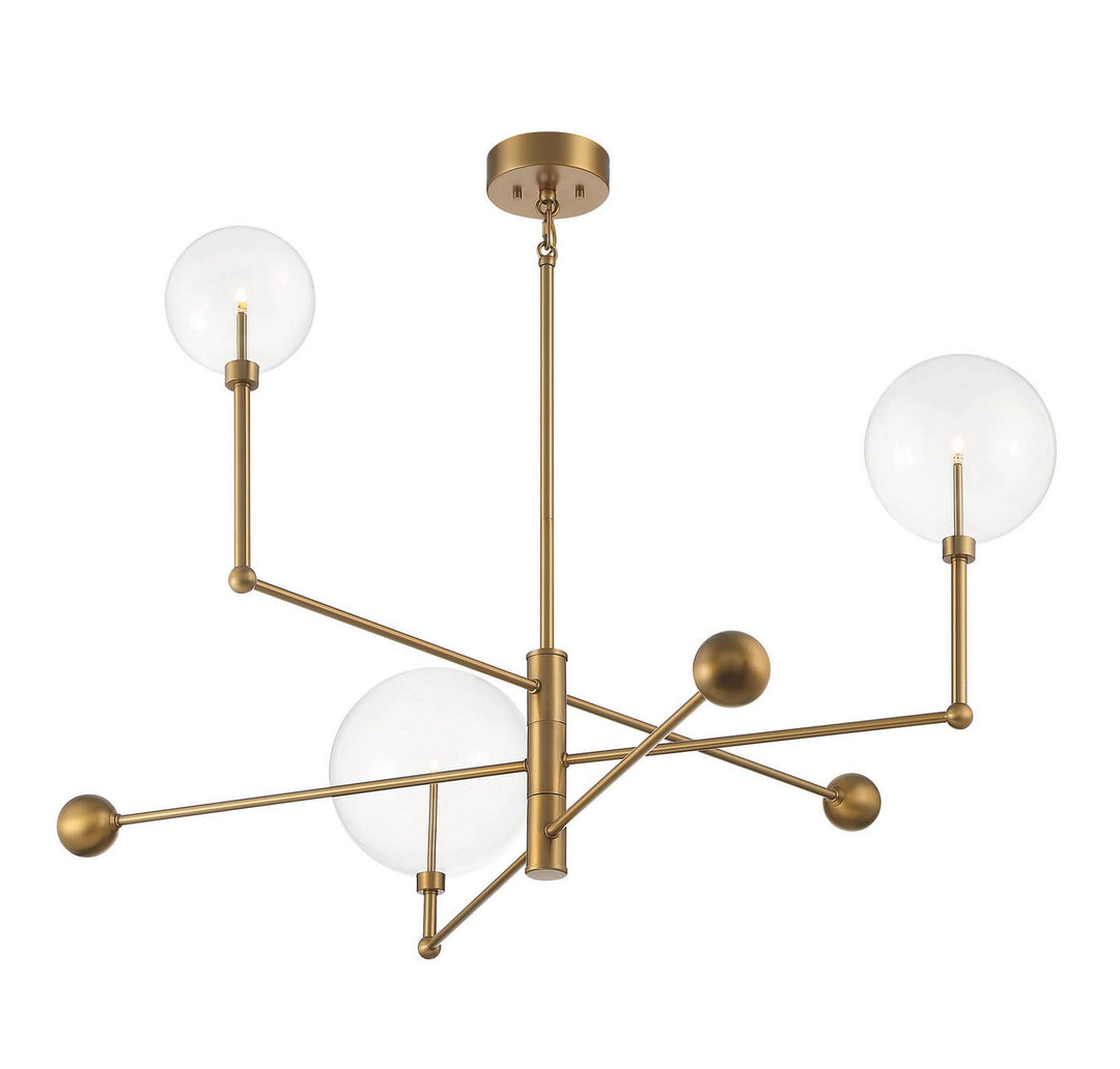 Meridian M100100NB Chandelier Light - Natural Brass
