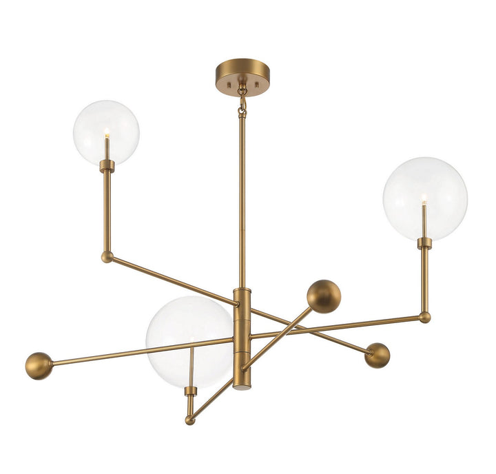 Meridian M100100NB Chandelier Light - Natural Brass