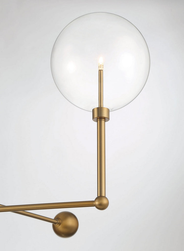 Meridian M100100NB Chandelier Light - Natural Brass