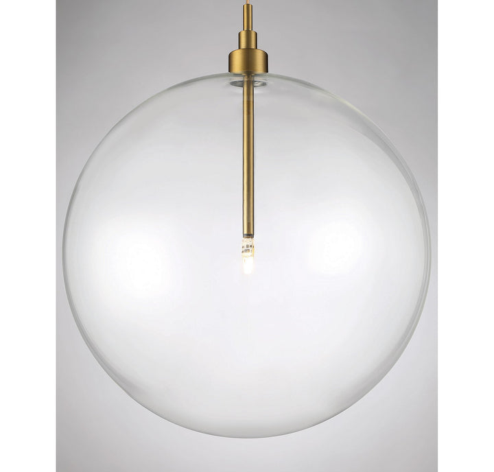 Meridian M70114NB Pendant Light - Natural Brass
