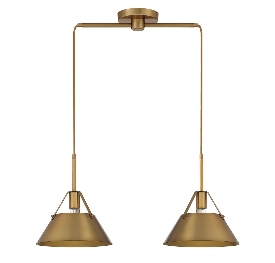 Meridian M100107NB Pendant Light - Natural Brass