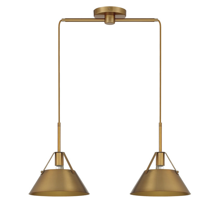 Meridian M100107NB Pendant Light - Natural Brass