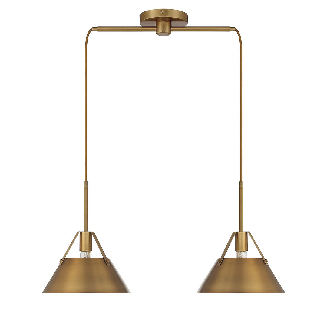 Meridian M100107NB Pendant Light - Natural Brass