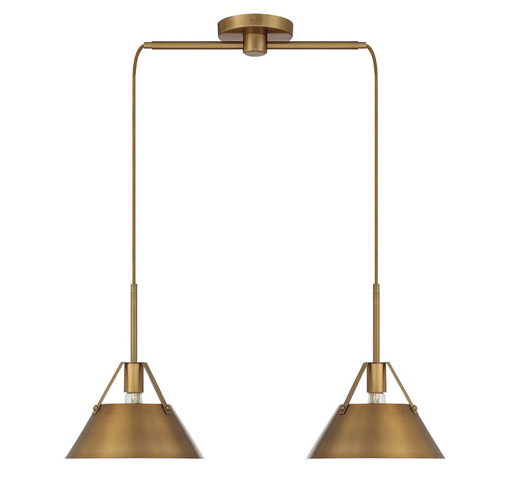 Meridian M100107NB Pendant Light - Natural Brass