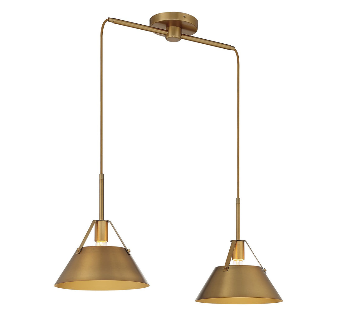 Meridian M100107NB Pendant Light - Natural Brass