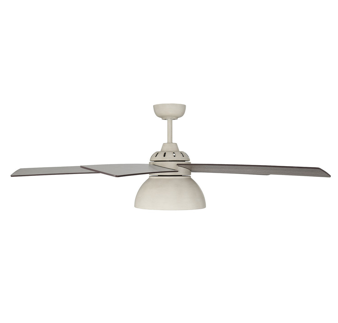 Meridian M2014DWH Ceiling Fan 52 - Distressed White, Distressed White/Birchwood/