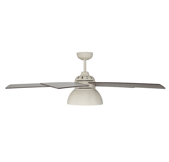 Meridian M2014DWH Ceiling Fan 52 - Distressed White, Distressed White/Birchwood/