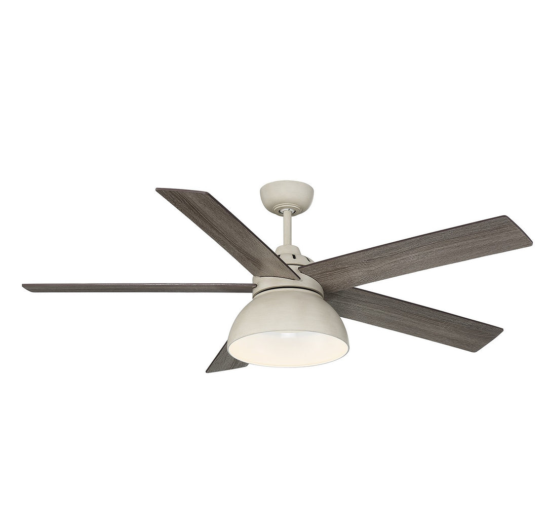 Meridian M2014DWH Ceiling Fan 52 - Distressed White, Distressed White/Birchwood/